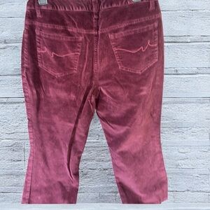St. John's Bay Red Flare Wide Leg corduroy Jeans W17 X R11X 25L. RK5n